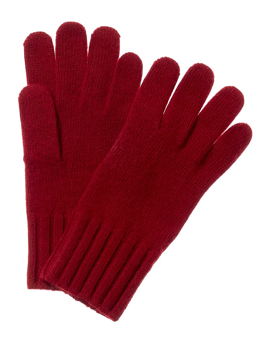 Shop Portolano Cashmere Gloves In Red
