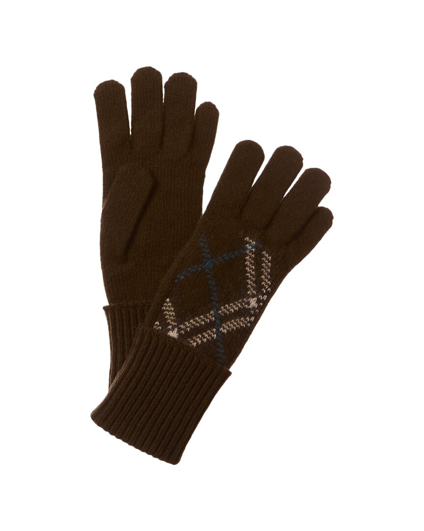 Burberry Check Cashmere-blend Gloves