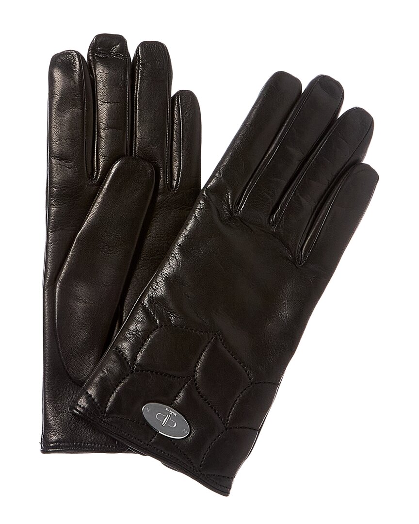 MULBERRY MULBERRY SOFTIE CASHMERE-LINED LEATHER GLOVES