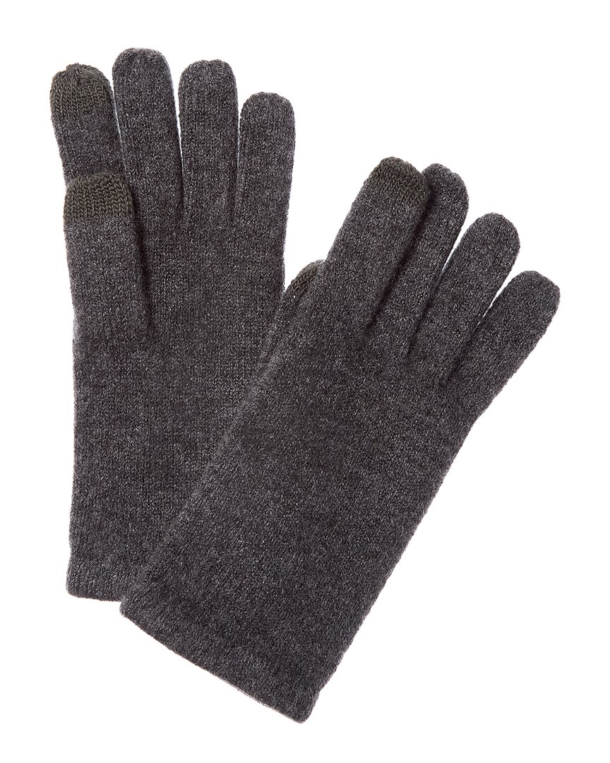 Sofia Cashmere Sofiacashmere Touch Screen Cashmere Glove In Gray