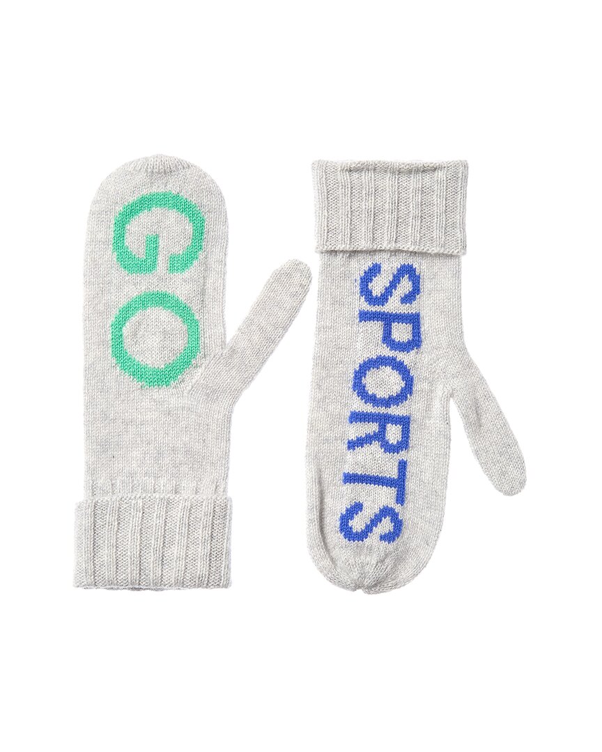 Hannah Rose Go Sports Cashmere Mittens In Multi