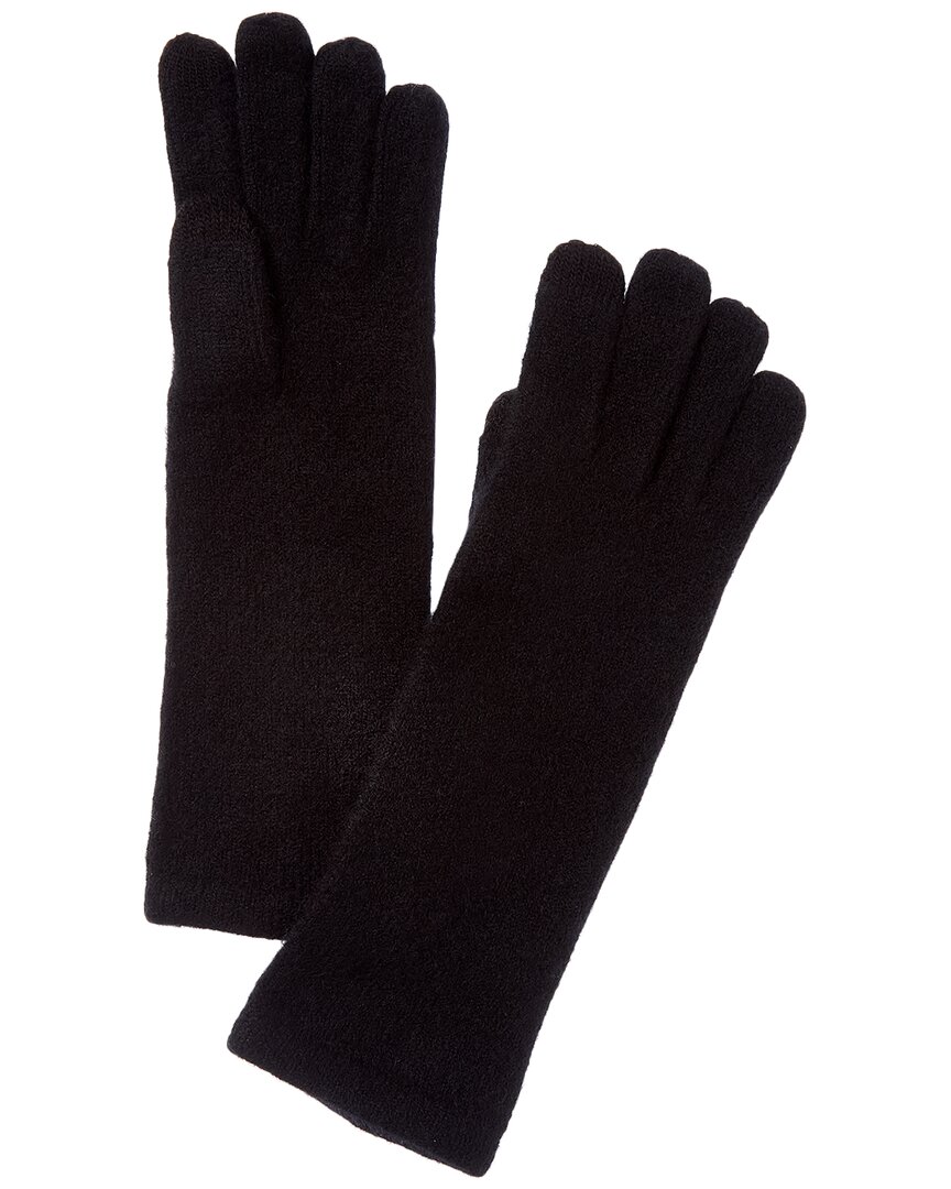 Sofia Cashmere Sofiacashmere Long Touch Screen Cashmere Gloves In Black