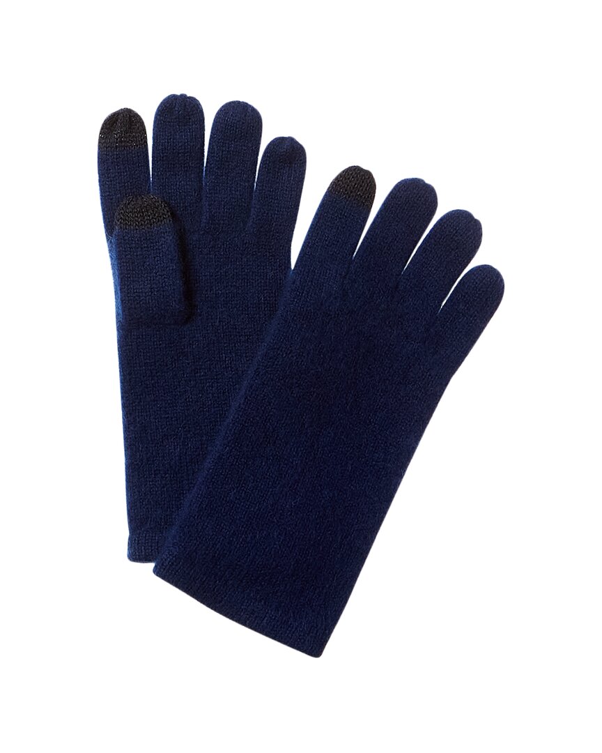 Shop Phenix Cashmere Tech Gloves In Blue