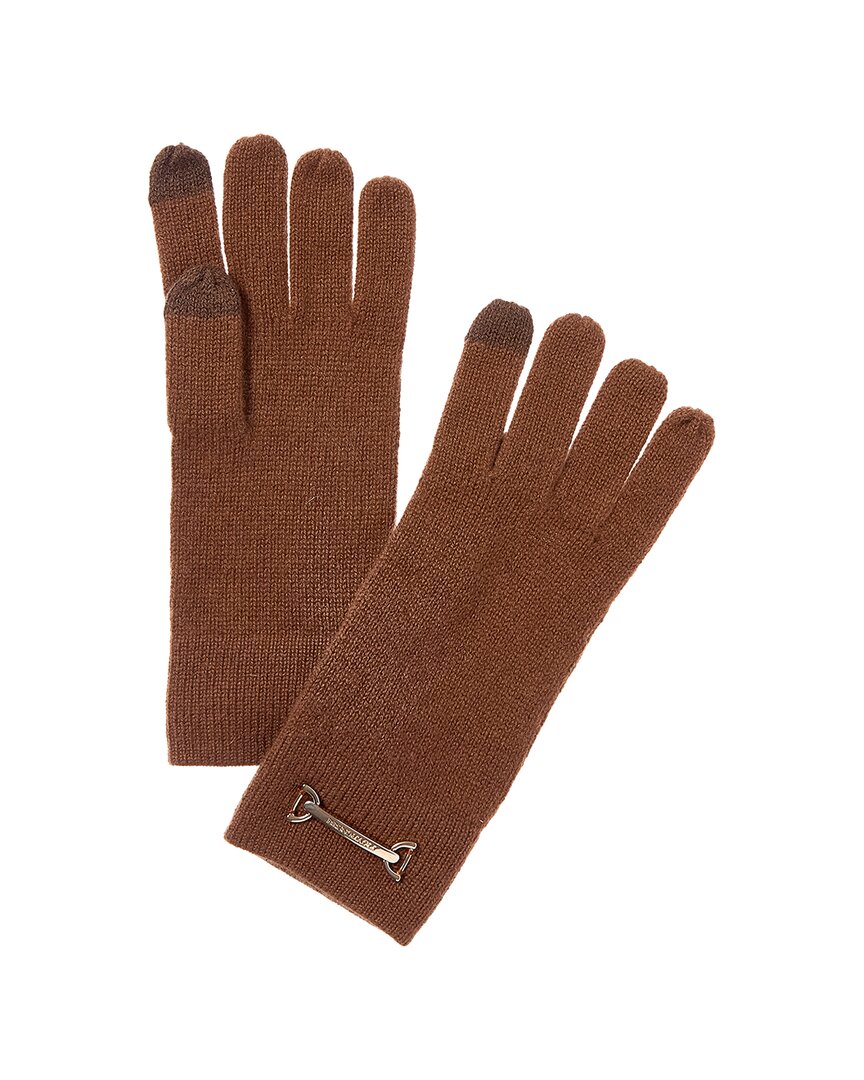 Bruno Magli Horsebit Knit Cashmere Gloves In Multi