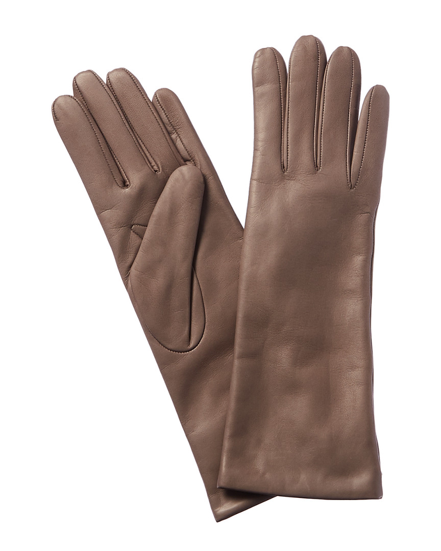 Portolano Leather Gloves In Brown