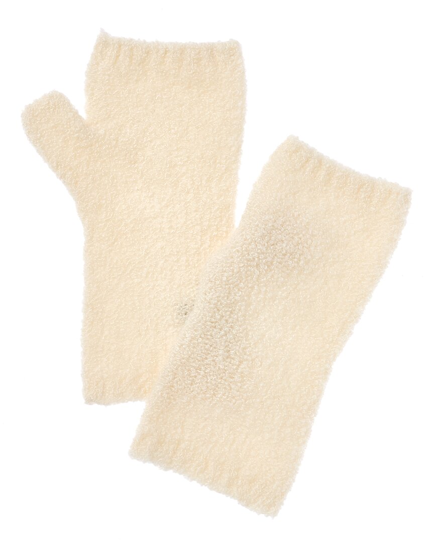 Amicale Cashmere Boucle Cashmere-blend Handwarmers In Neutral