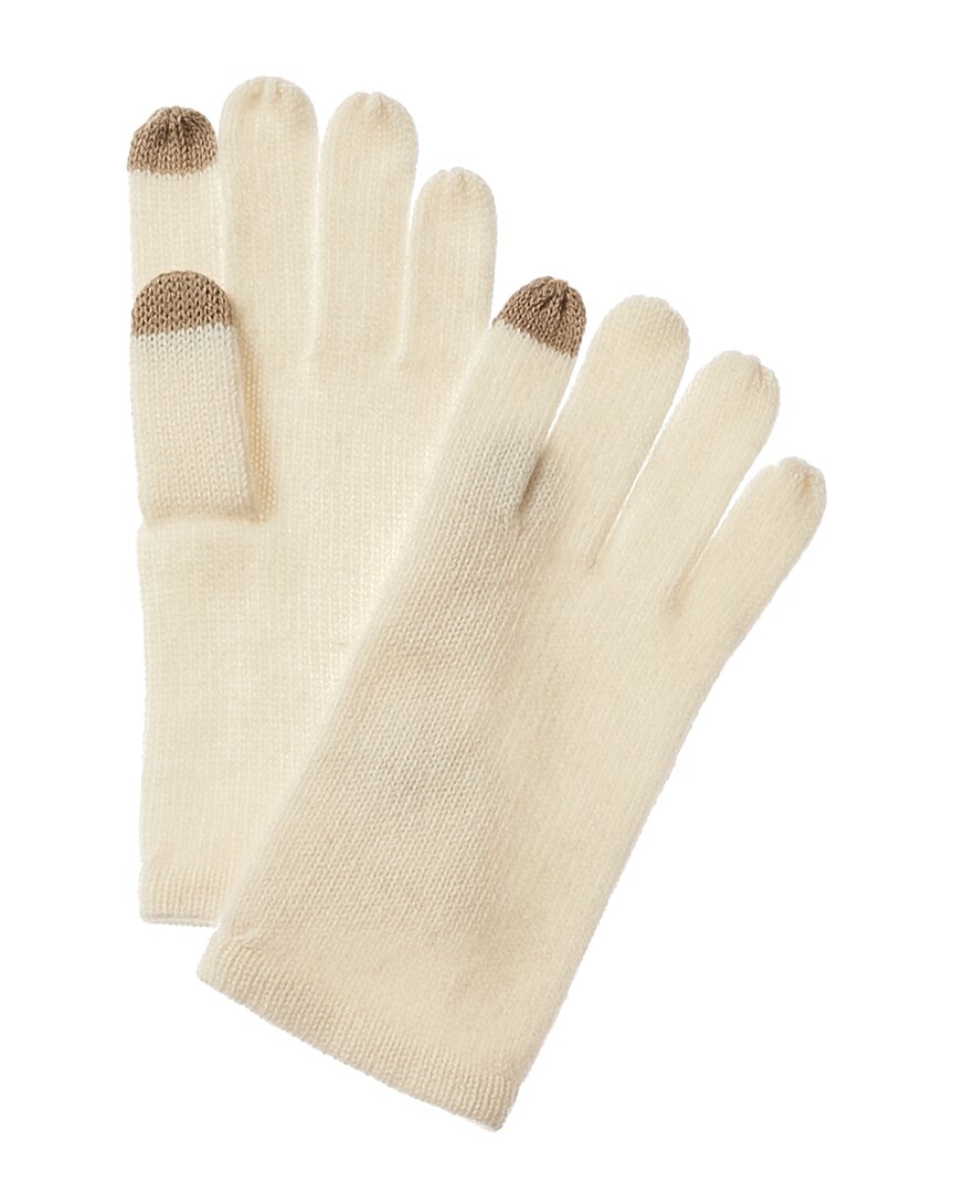 Phenix Cashmere Tech Gloves In White
