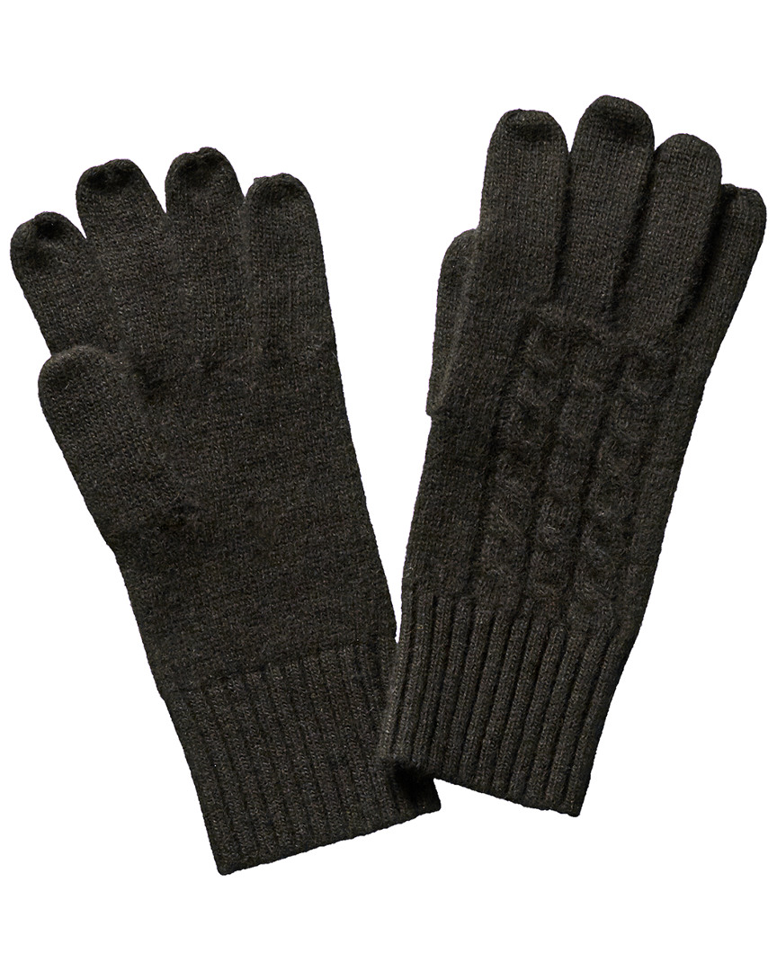 Portolano Men's Black Cashmere, Wool, & Silk-blend Gloves, Os In Black