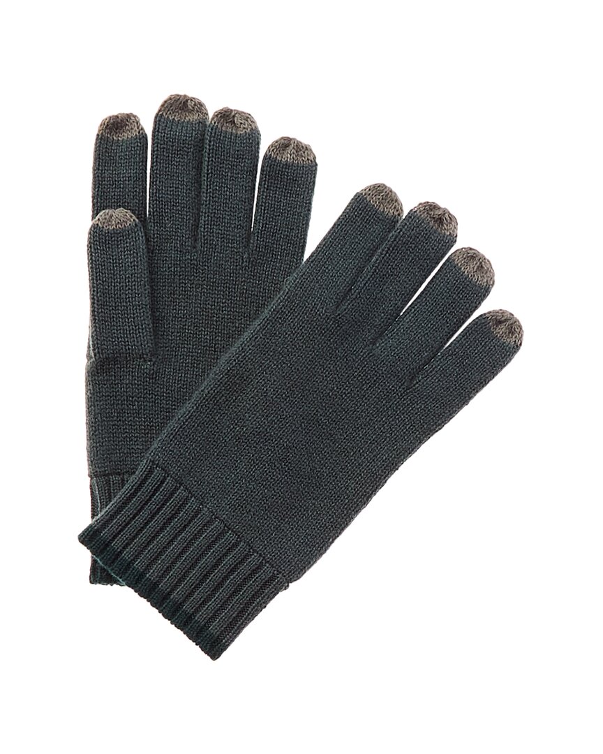 QI QI CASHMERE CONTRAST TIPPING TECH GLOVES