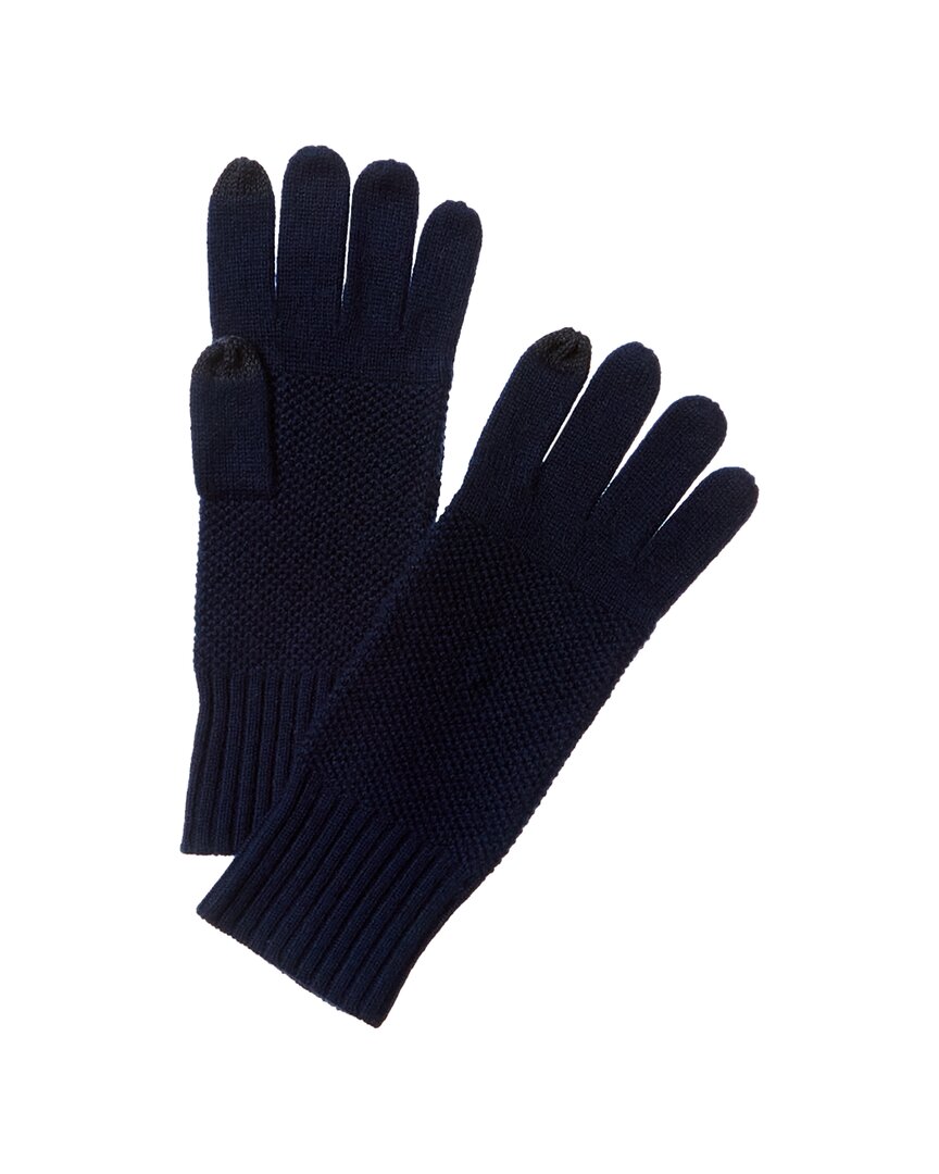 Shop Forte Cashmere Luxe Textured Cashmere Gloves