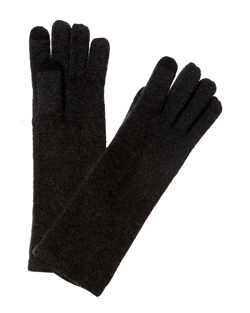 Shop Sofiacashmere Basic Cashmere Gloves In Grey