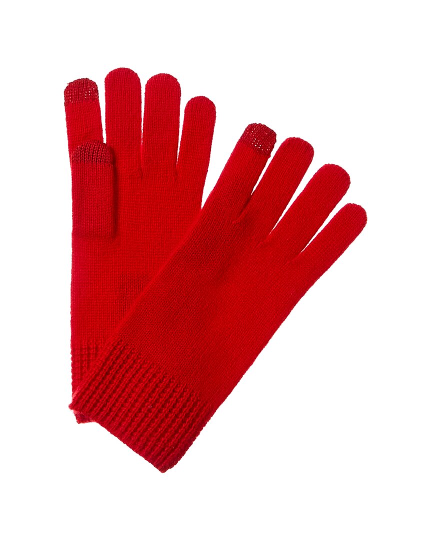 Amicale Cashmere Gloves In Red