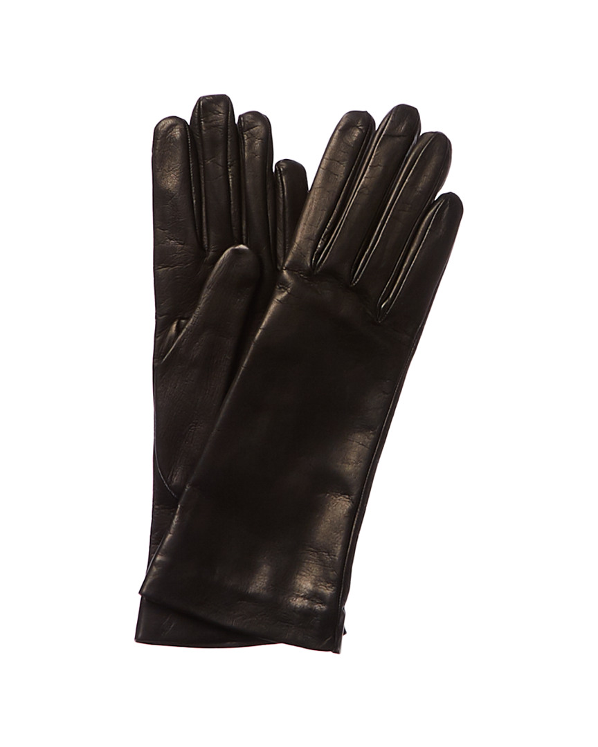 Balenciaga Silk-Lined Leather Gloves Women's Black | eBay