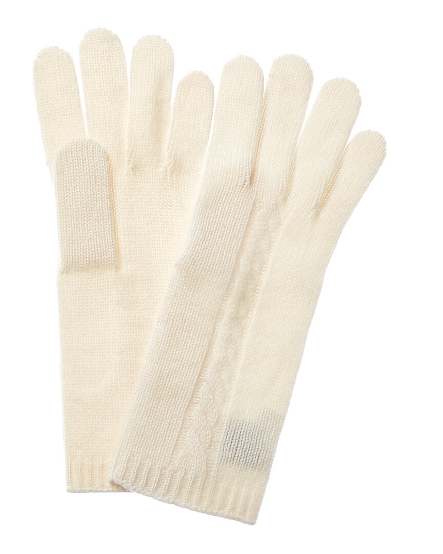 Portolano Cashmere Gloves In White