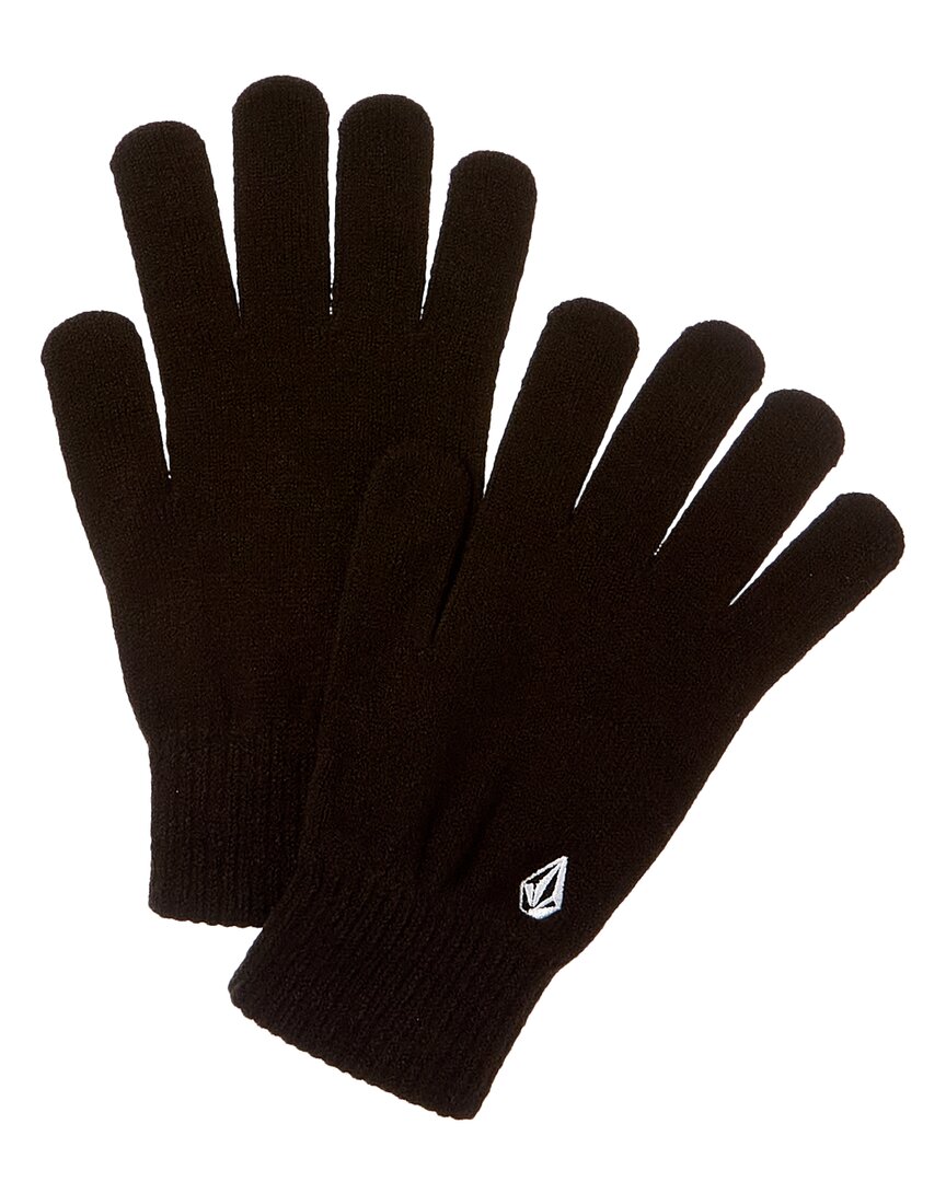 Shop Volcom Full Stone Gloves In Black