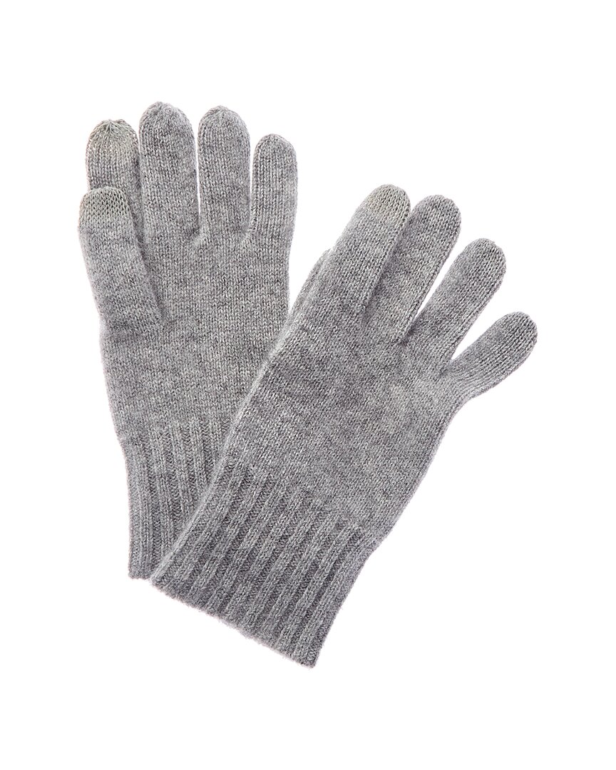 Shop Amicale Cashmere Gloves In Grey