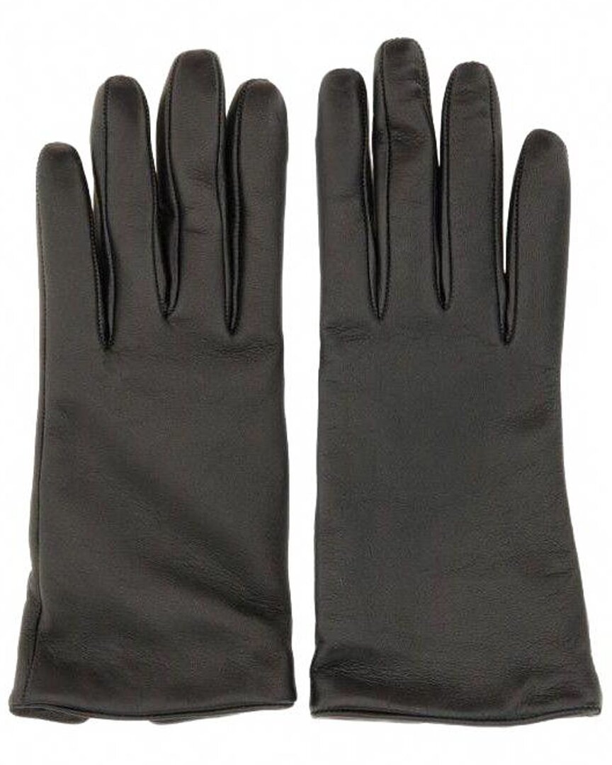 Pre-owned Saint Laurent Cassandre Lambskin Gloves (authentic Pre-loved)