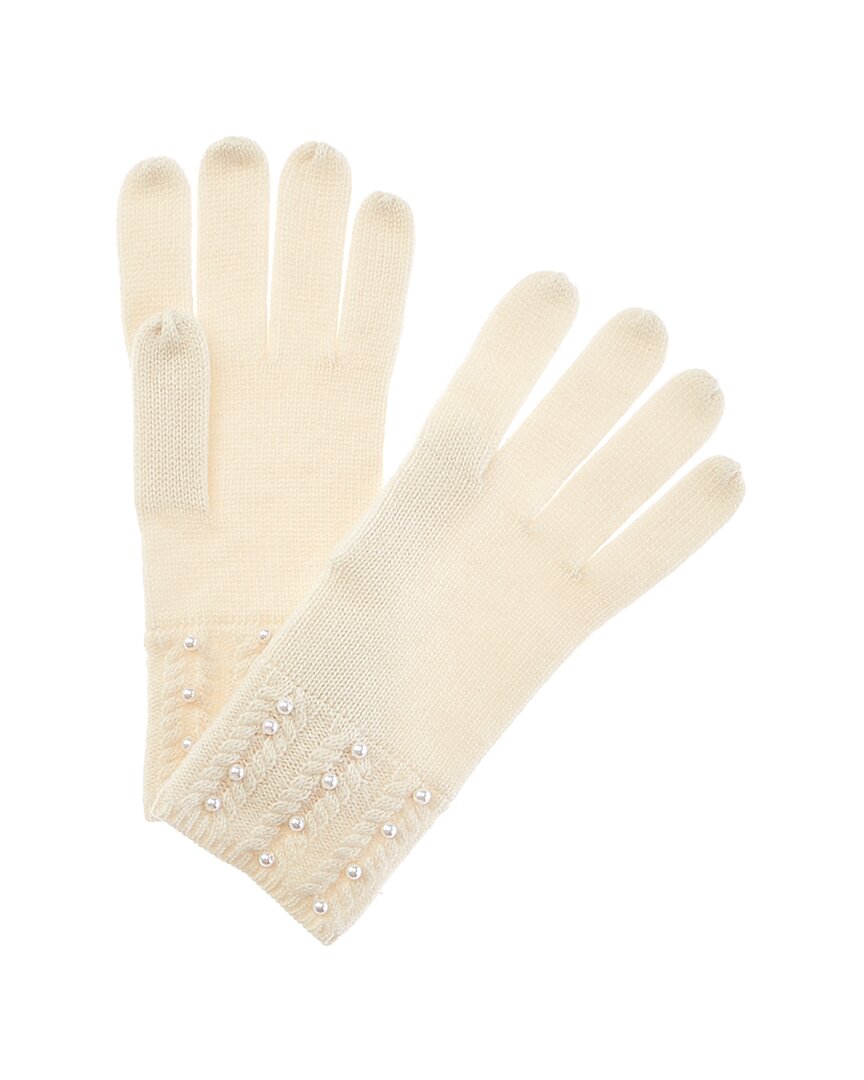 Shop Forte Cashmere Pearl Cashmere Gloves