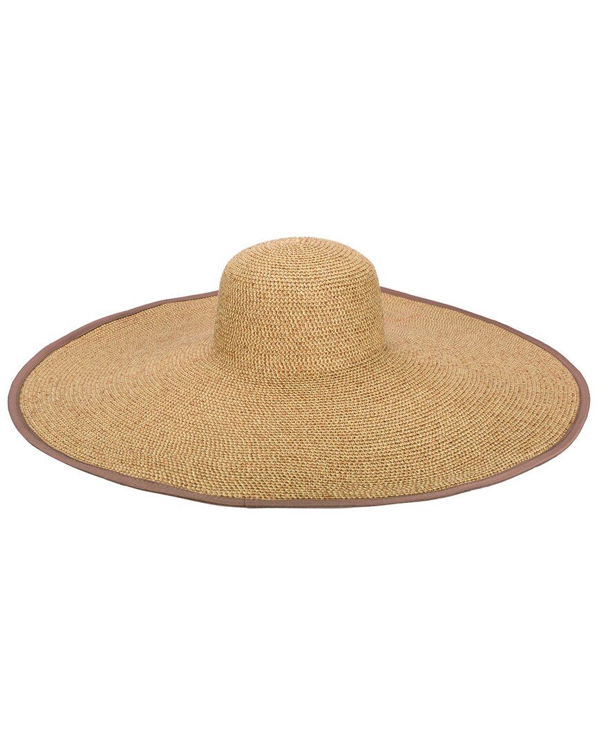 San Diego Hat Company Sun Dial Ultrabraid Round Crown Floppy Hat In Brown