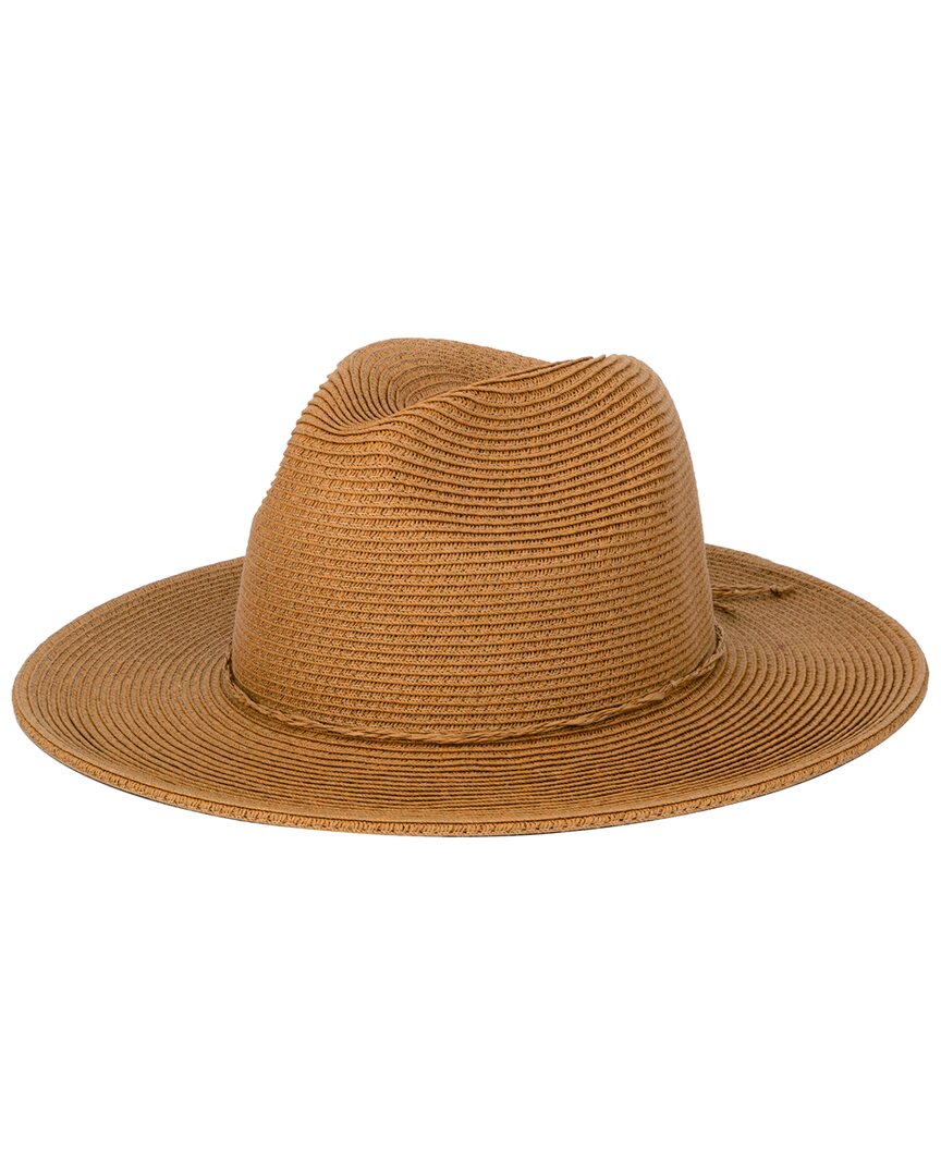 San Diego Hat Company Water-repellent Fedora In Brown