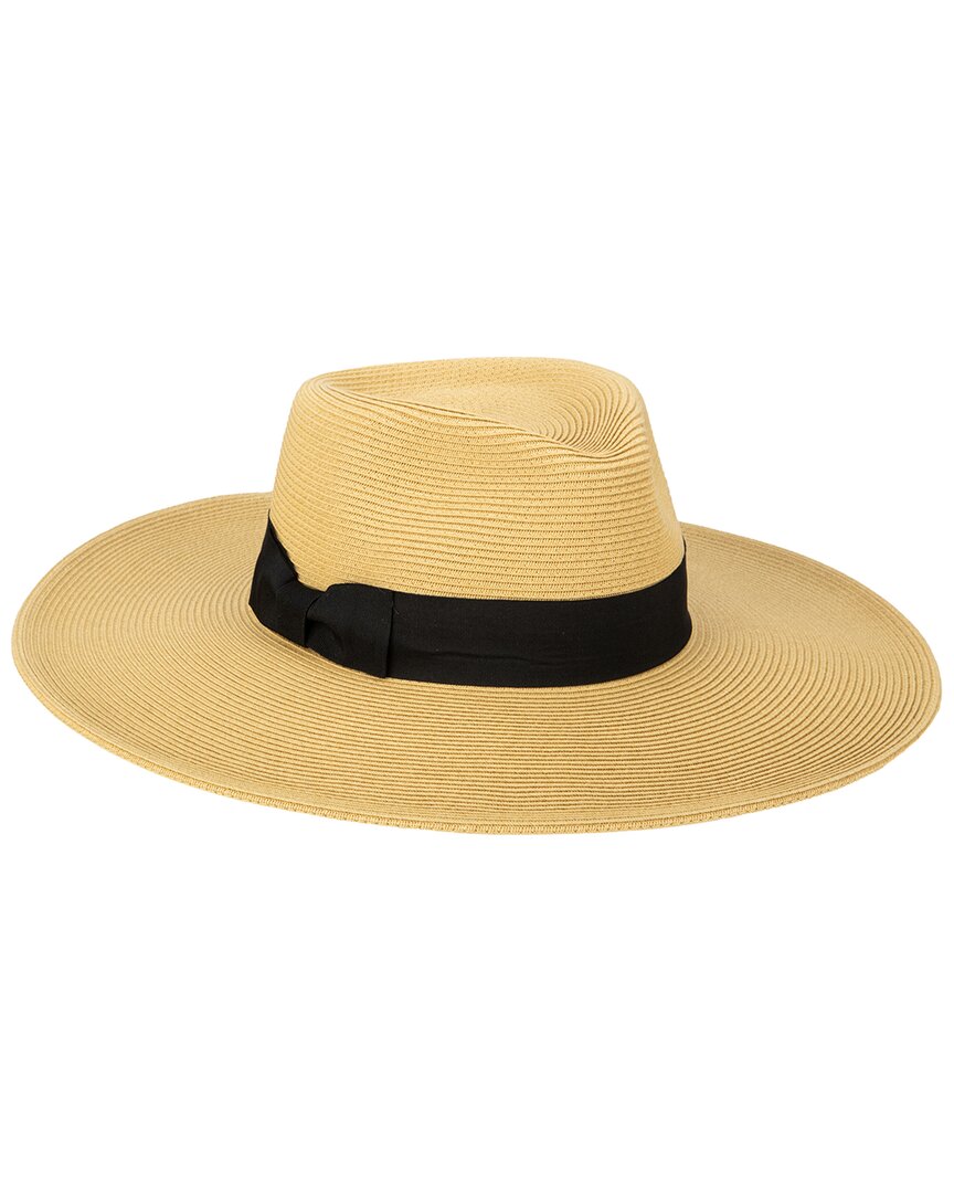 San Diego Hat Company Next Level Coverage Fine Ultrabraid Wide Brim Fedora In Brown
