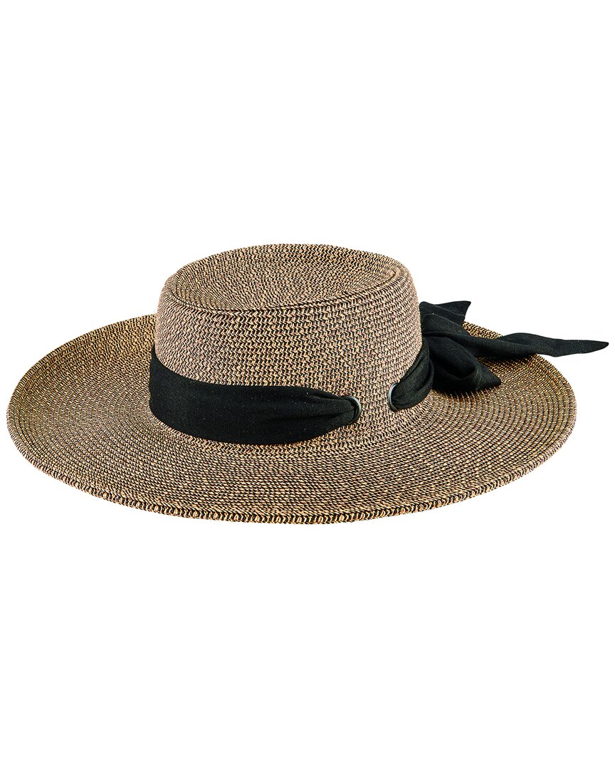 San Diego Hat Company Sun Brim Boater Hat In Brown