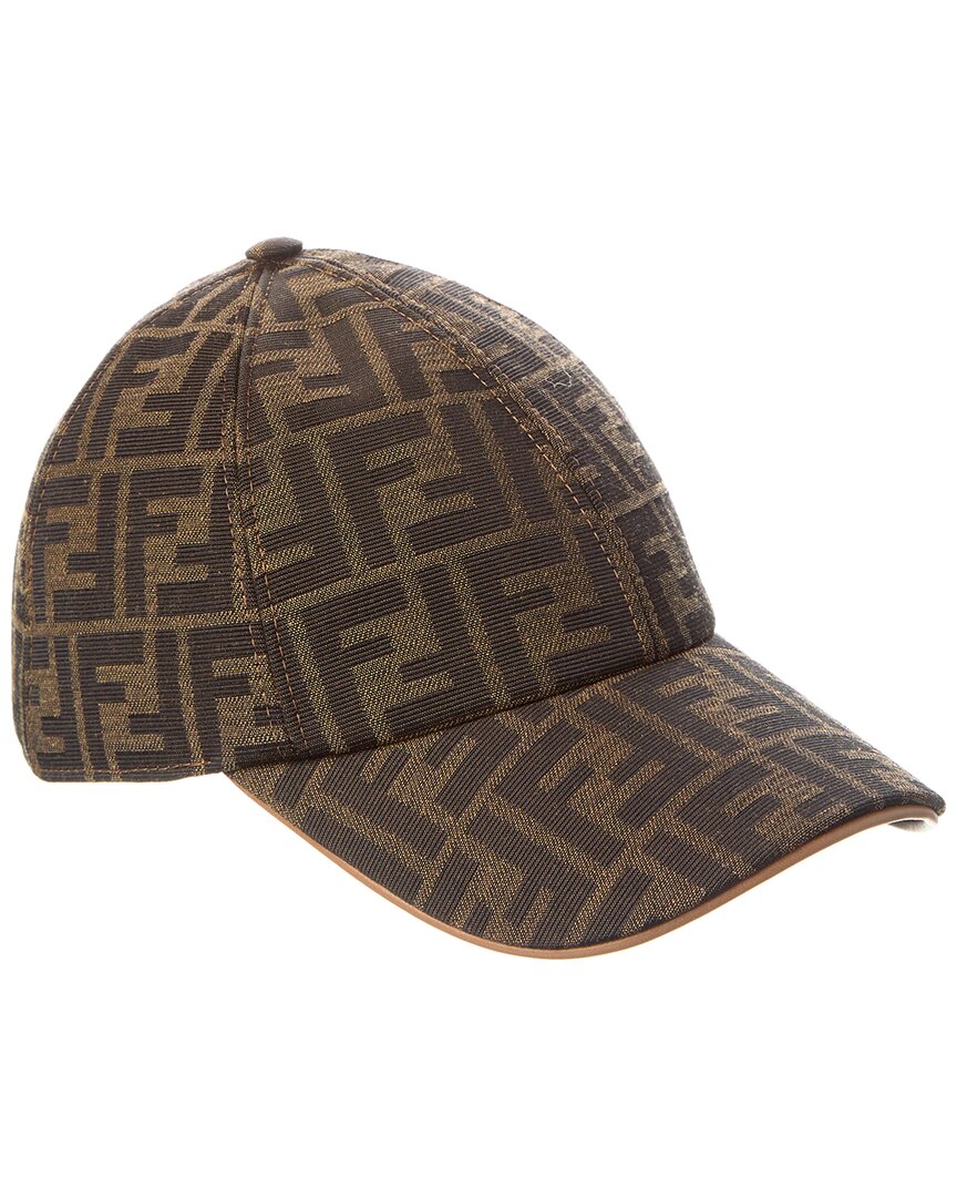 Fendi Ff Jacquard Fabric Baseball Cap In Multi