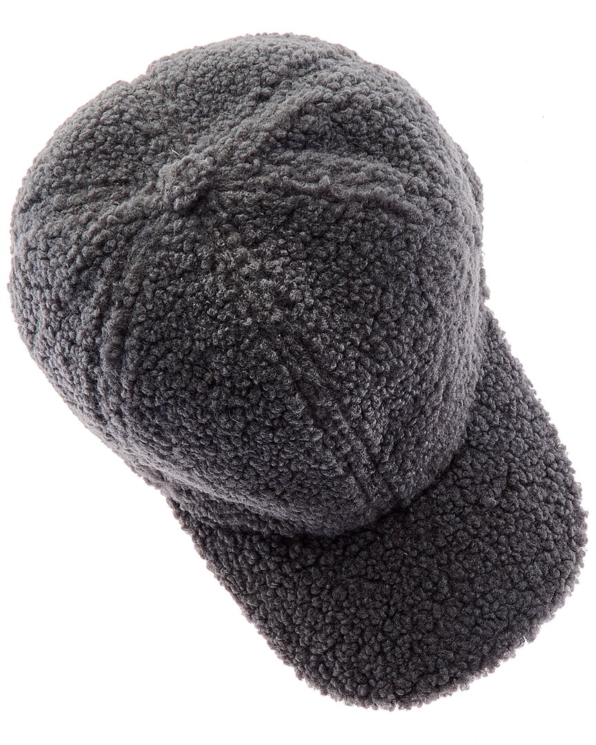 Surell Accessories Sherpa Baseball Cap In Grey