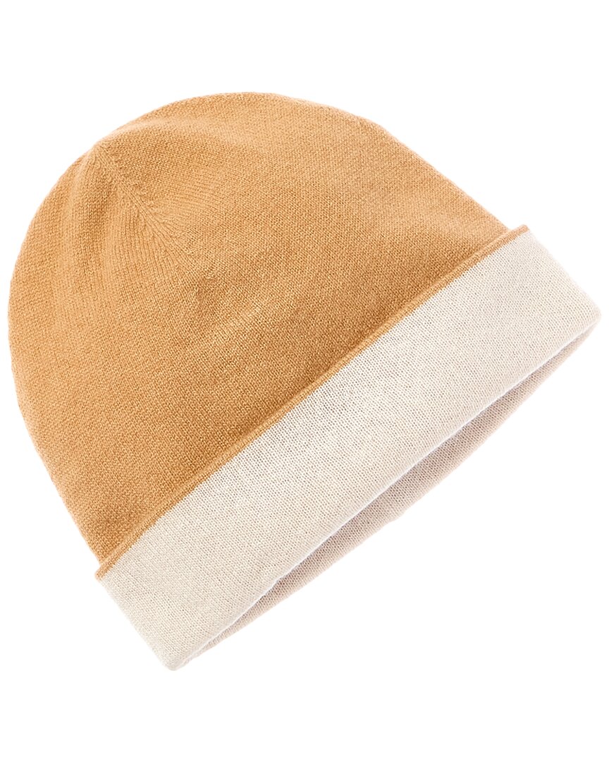 Shop Phenix Jersey Reversible 4-way Cashmere Hat In Brown