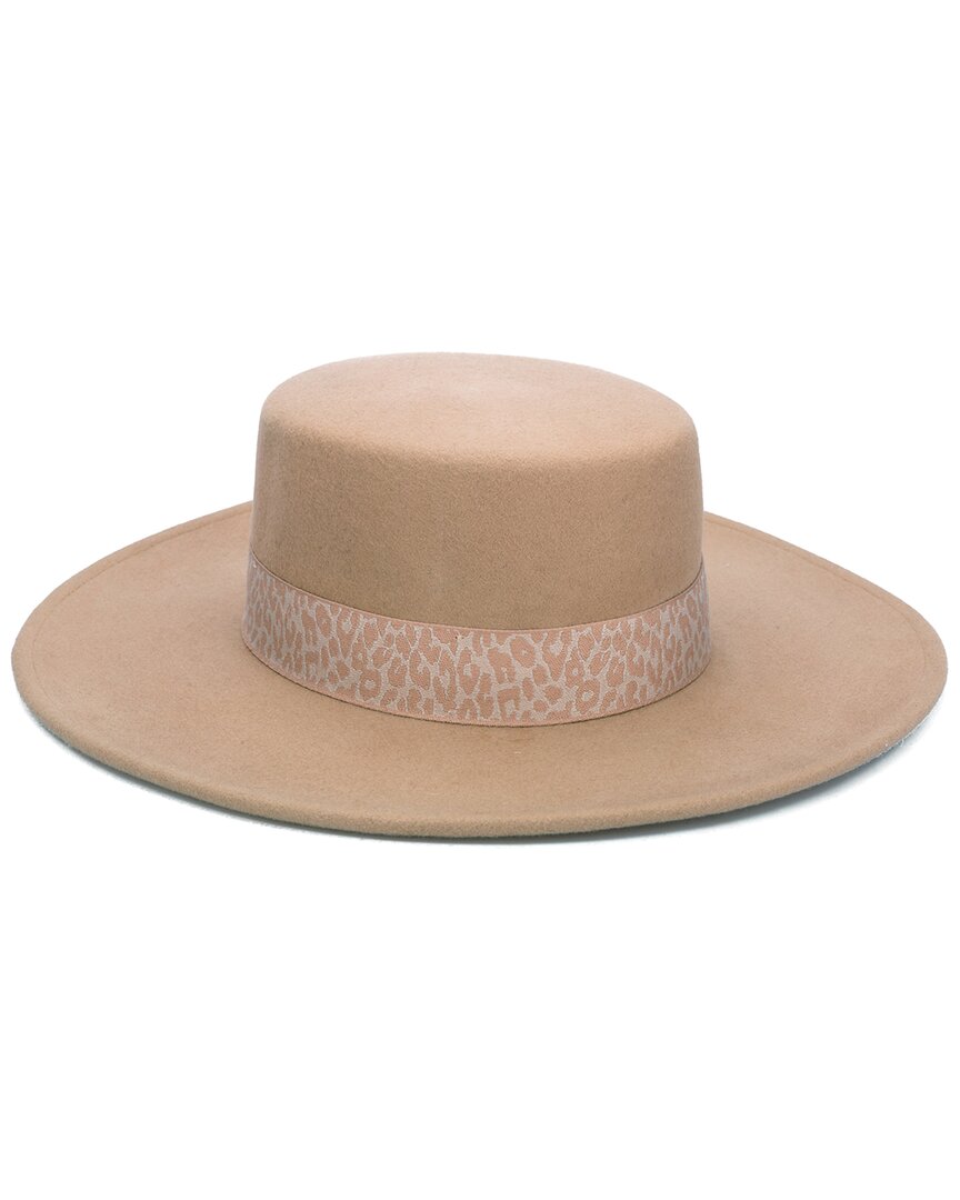 San Diego Hat Company Drue Wool Fedora In Beige
