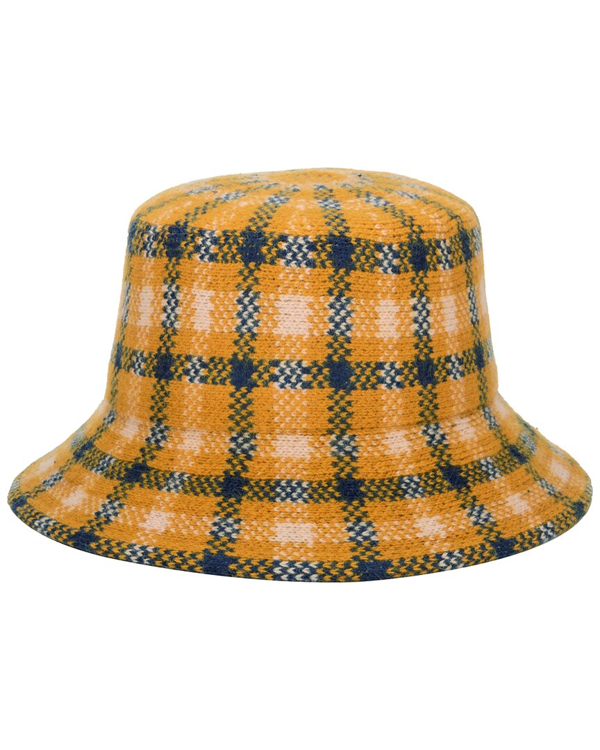 San Diego Hat Company Gala Wool-blend Bucket Hat In Yellow