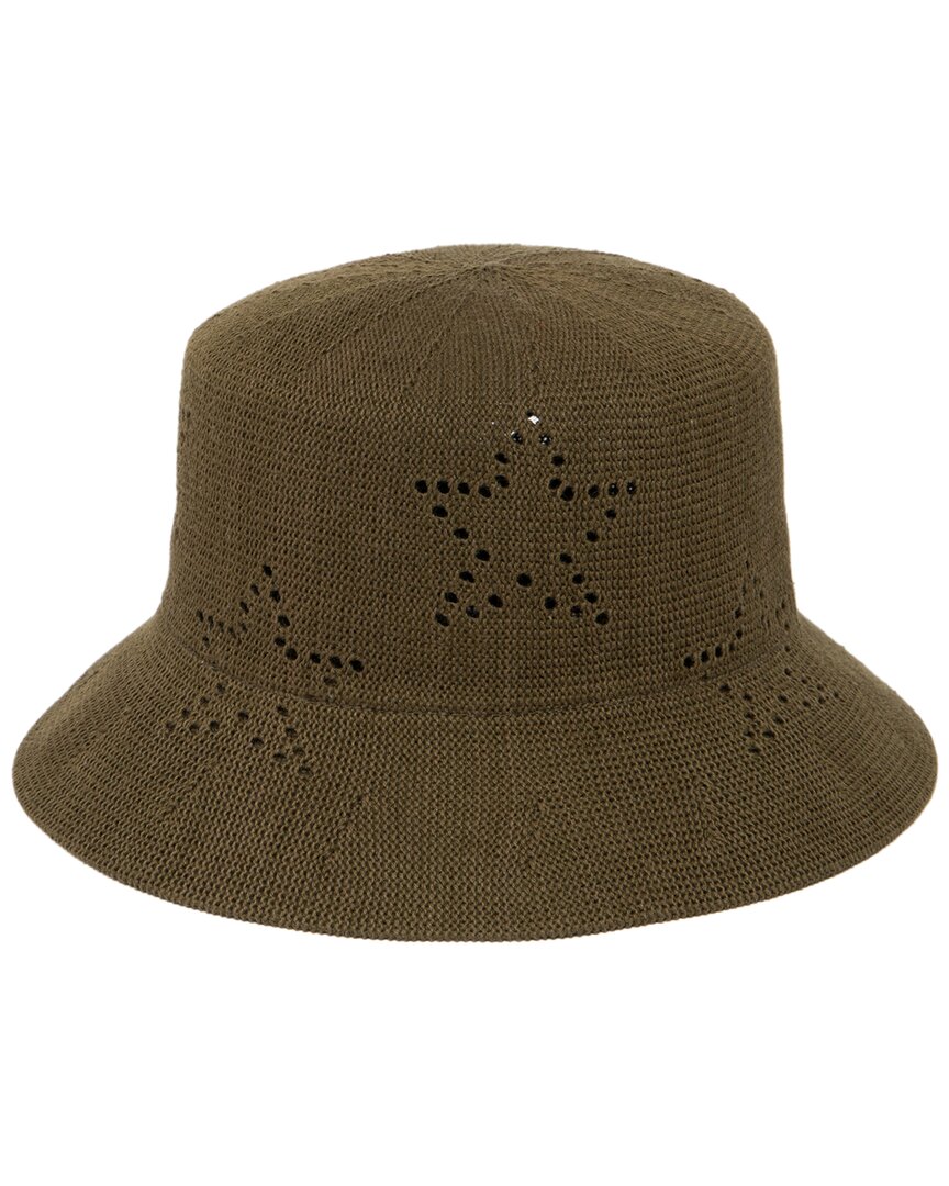 San Diego Hat Company Machine Knit Structured Bucket Hat In Green