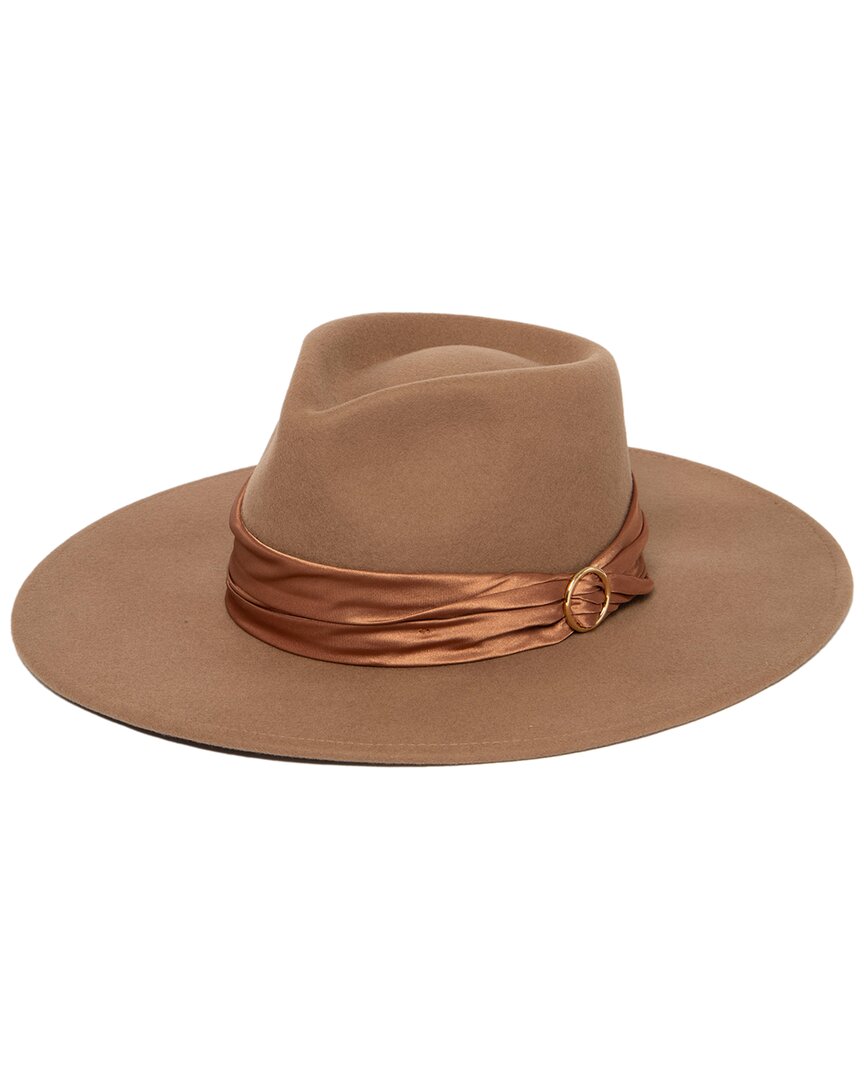 San Diego Hat Company Trina Turk Josie Wool Fedora In Black