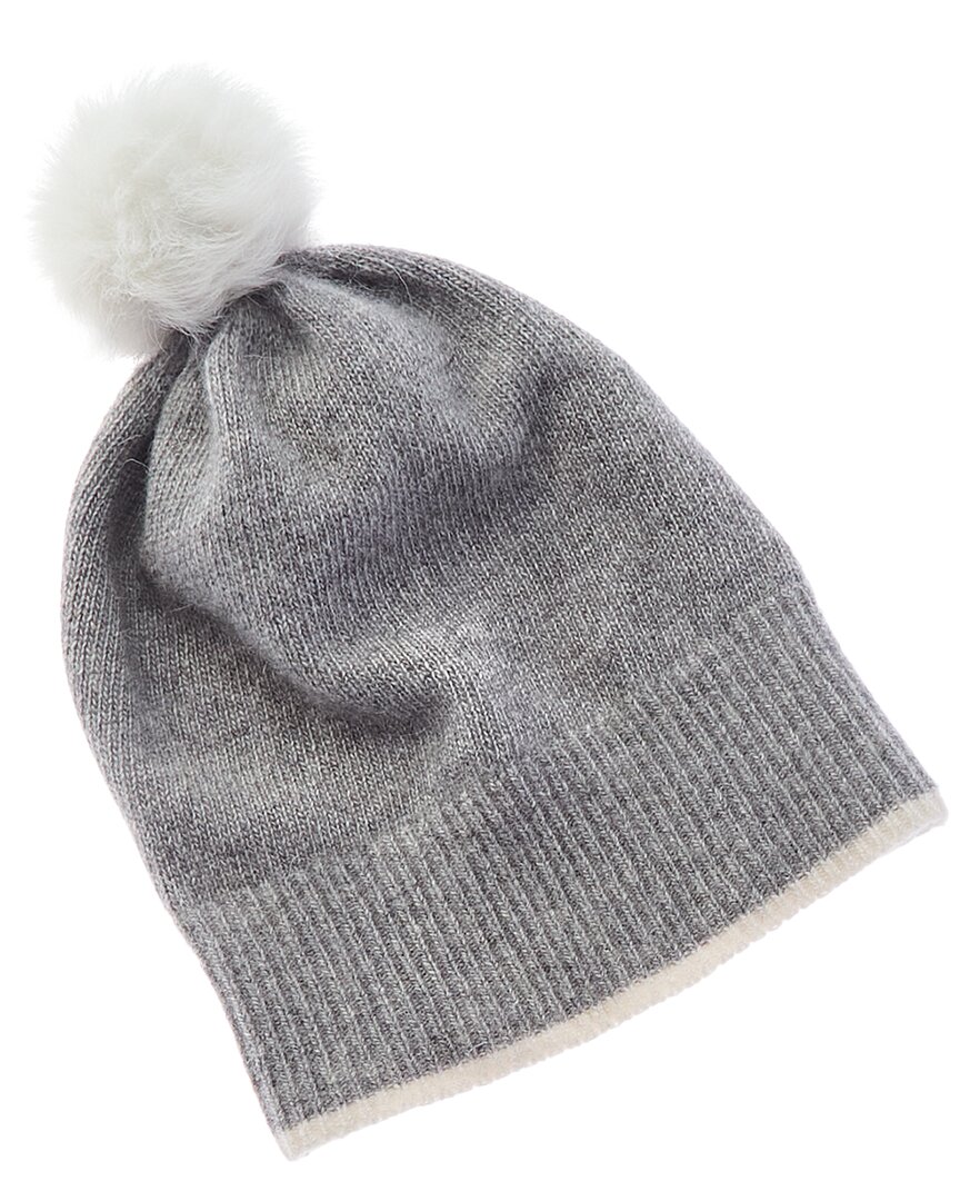 Shop Portolano Cashmere Hat In Grey