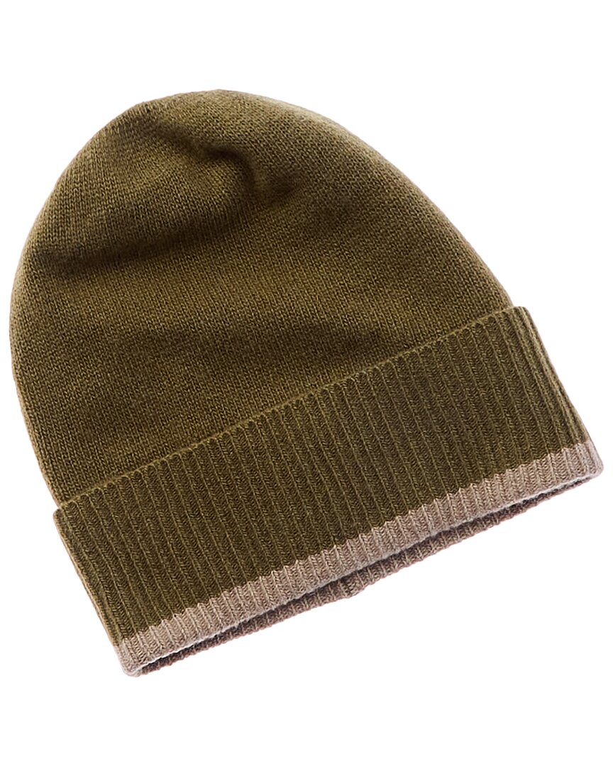 Shop Portolano Cashmere Hat In Green