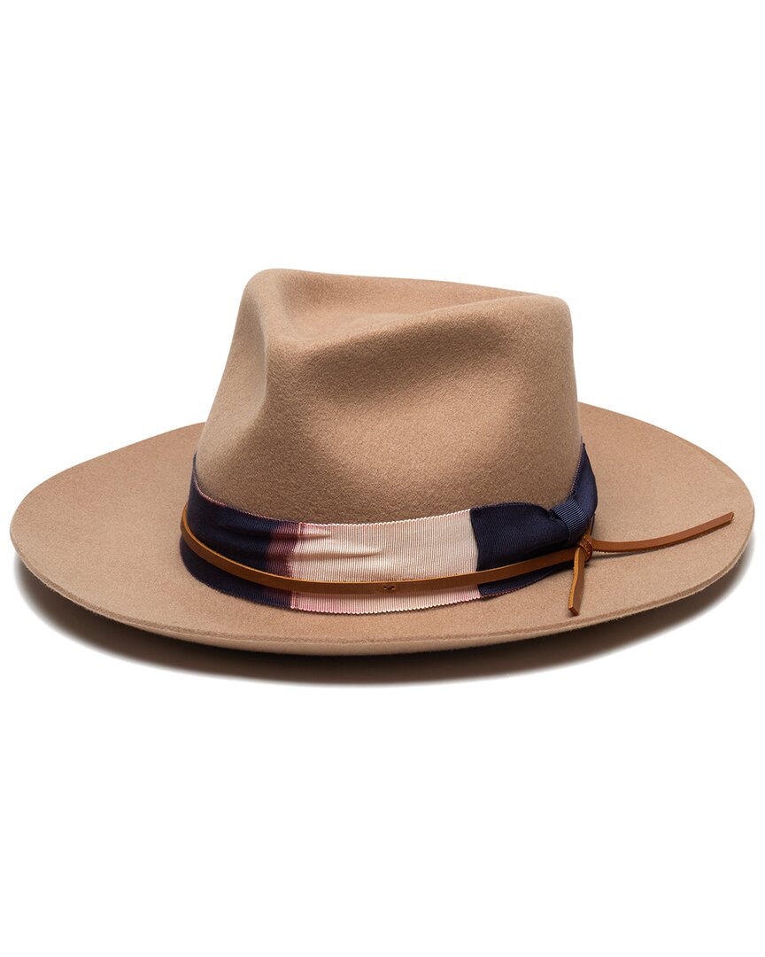 Wyeth Wyatt Wool Fedora In Brown