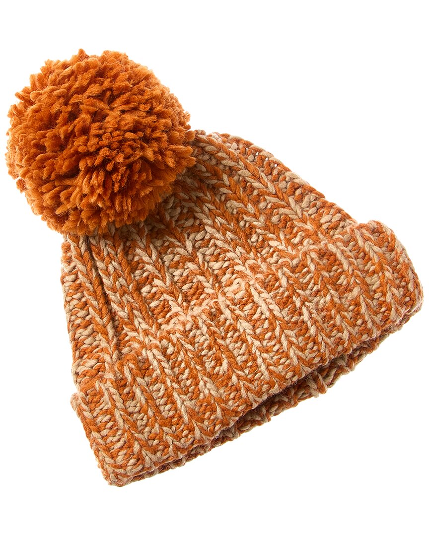 PORTOLANO PORTOLANO CHUNKY KNIT POM WOOL-BLEND HAT