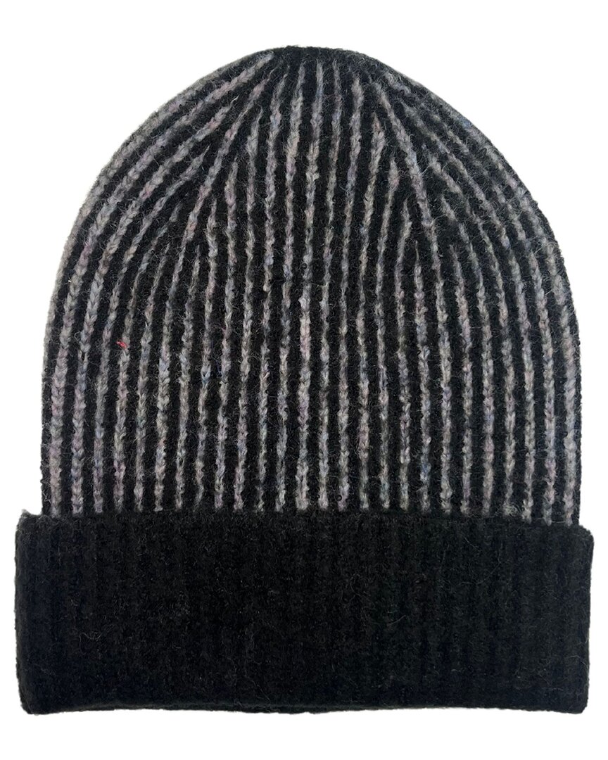 Marcus Adler Women's Confetti Cuff Ribbed Knit Beanie In Black