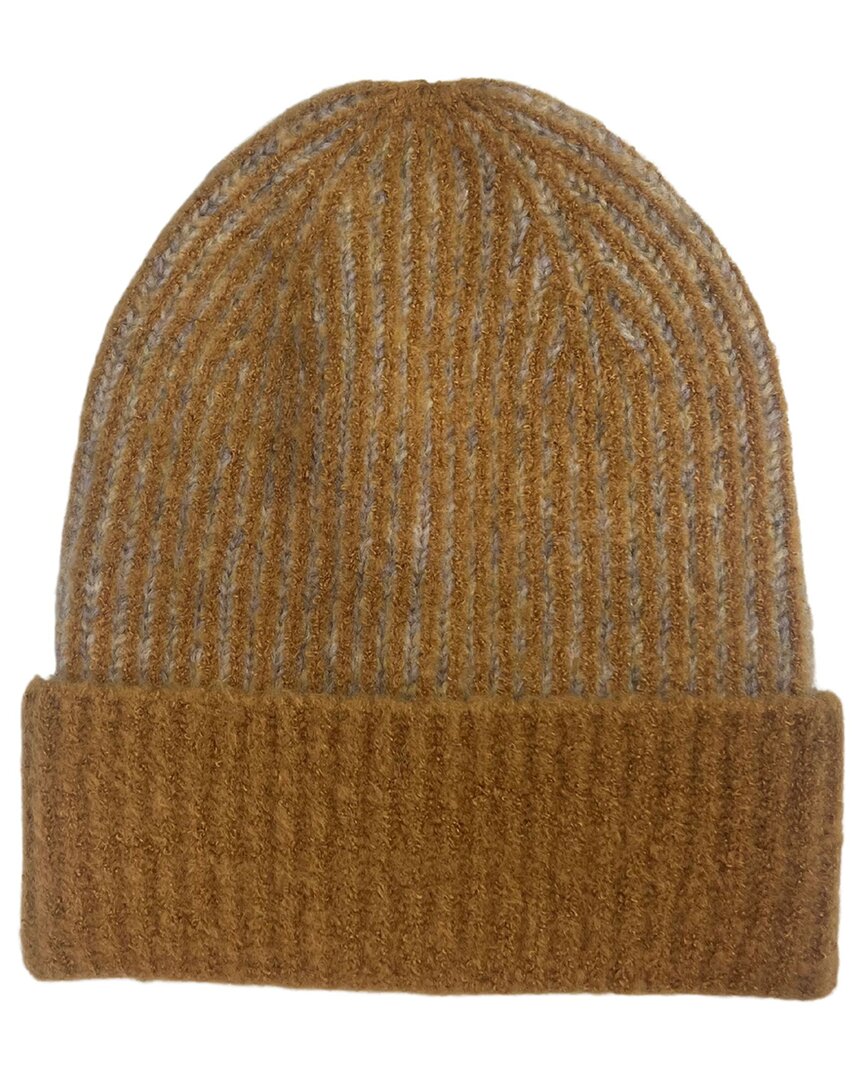 Marcus Adler Rib Knit Cuff Beanie In Brown