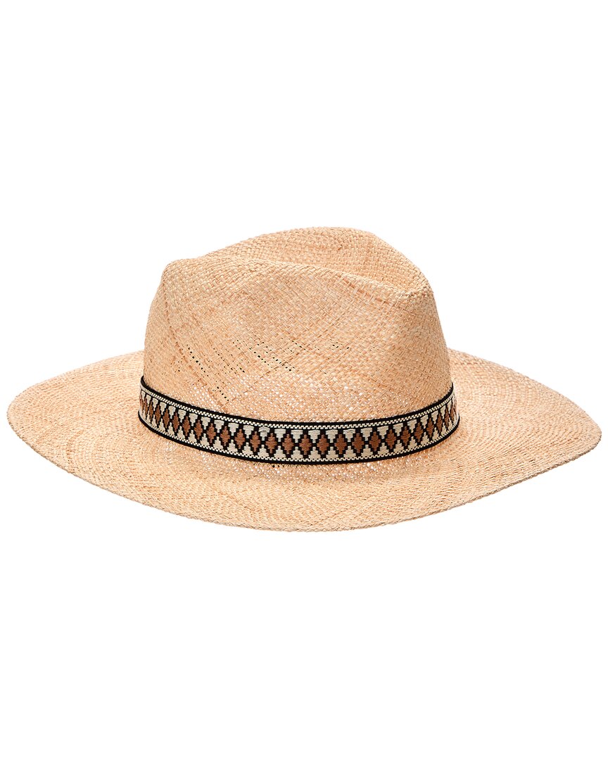 Bruno Magli Packable Straw Panama Hat In Brown | ModeSens display picture 1