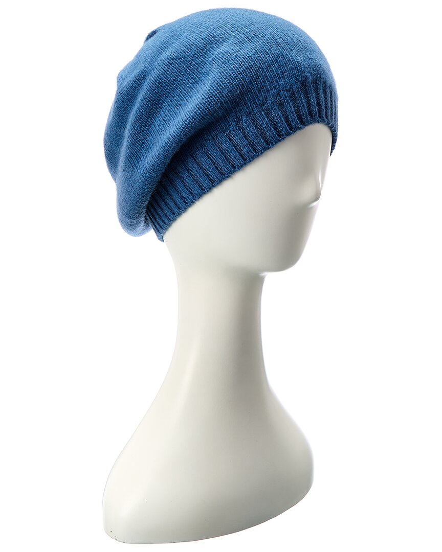 Portolano Cashmere Beret In Blue