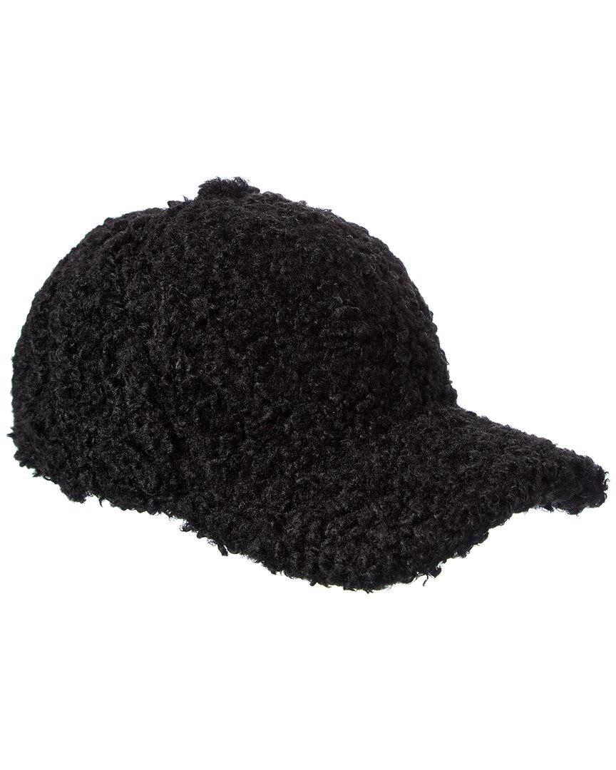 Surell Accessories Sherpa Baseball Cap In Black