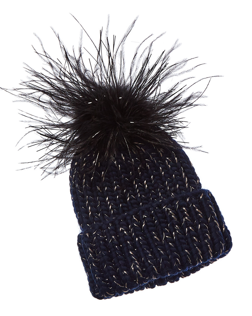 Eugenia Kim Rain Wool Hat In Blue