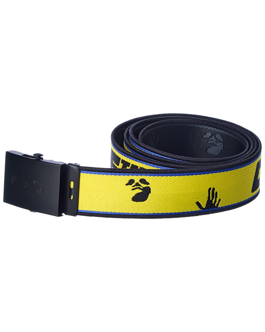Shop Off-white ™ Industrial Logo Belt In Yellow