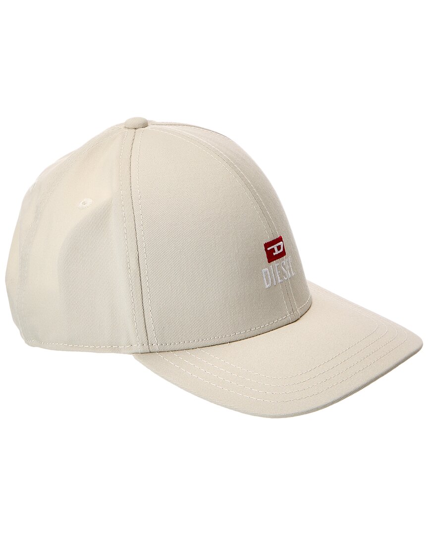 Diesel New-d-logo-out Rjcar Cap In White
