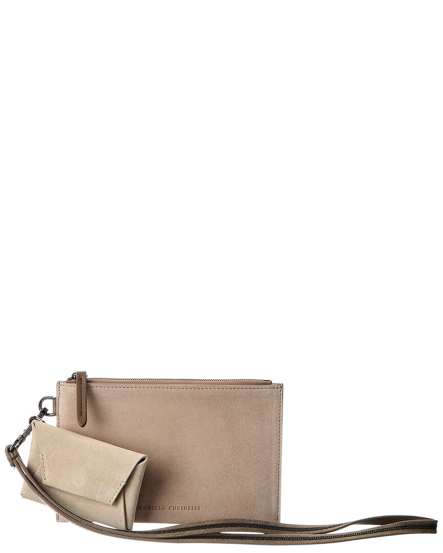 Brunello Cucinelli Suede Pouches