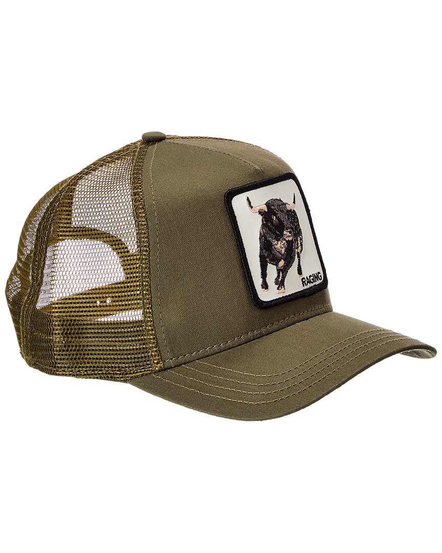 Goorin Bros Road Rage Olive Trucker Hat Raging Bull 101-1033-oli In Green