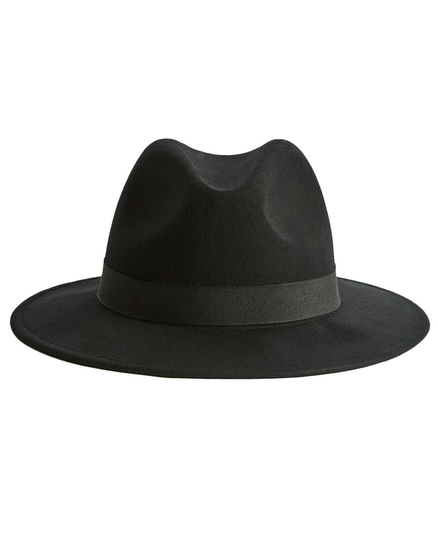 Reiss Ally Wool Fedora Hat In Black