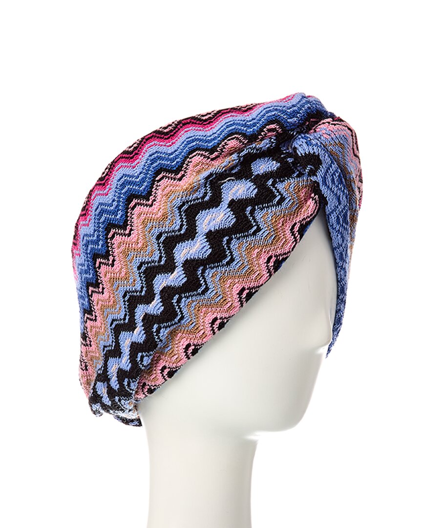 Missoni Wool-blend Headband In Blue