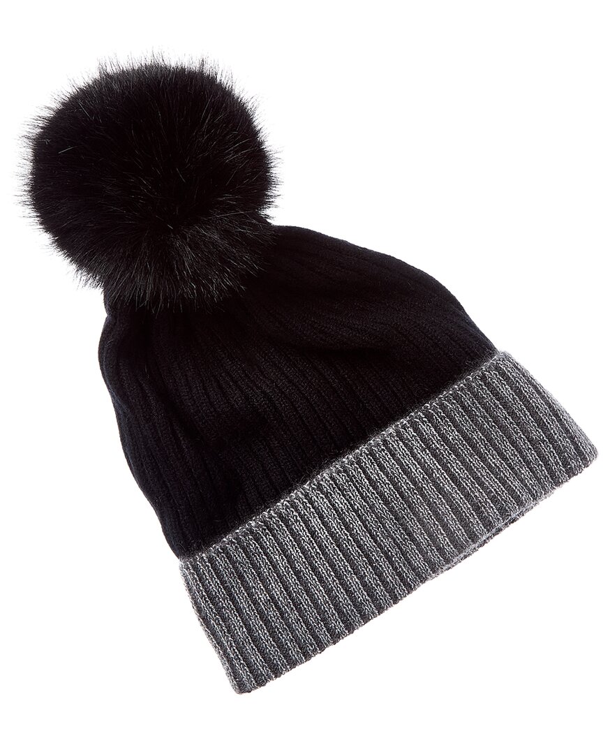 Sofia Cashmere Sofiacashmere Cashmere Hat In Black